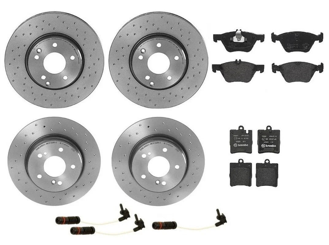 Brembo Disc Brake Pad & Rotor Kit for Mercedes (300mm/290mm)