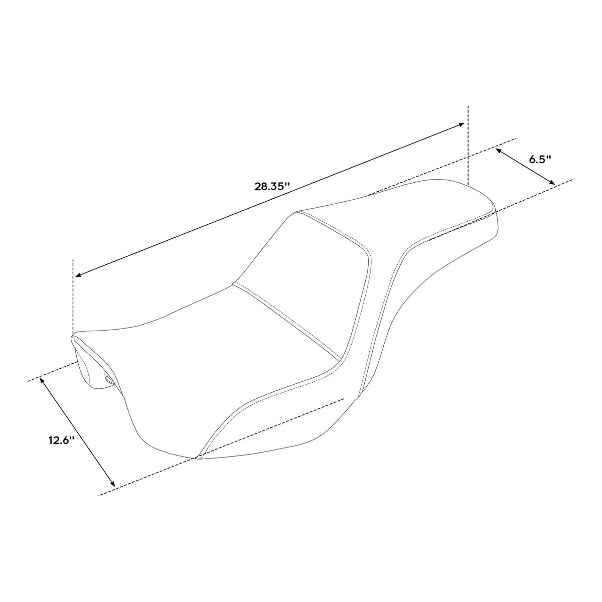 Gel Seat for Low Rider & Wide Glide Harley 2006-2017