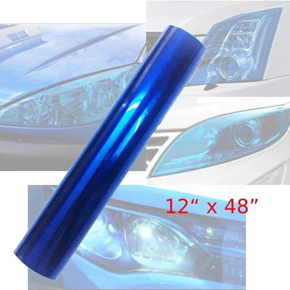 Blue Tint Vinyl Film for Headlight Taillight Fog Light (12" x 48")