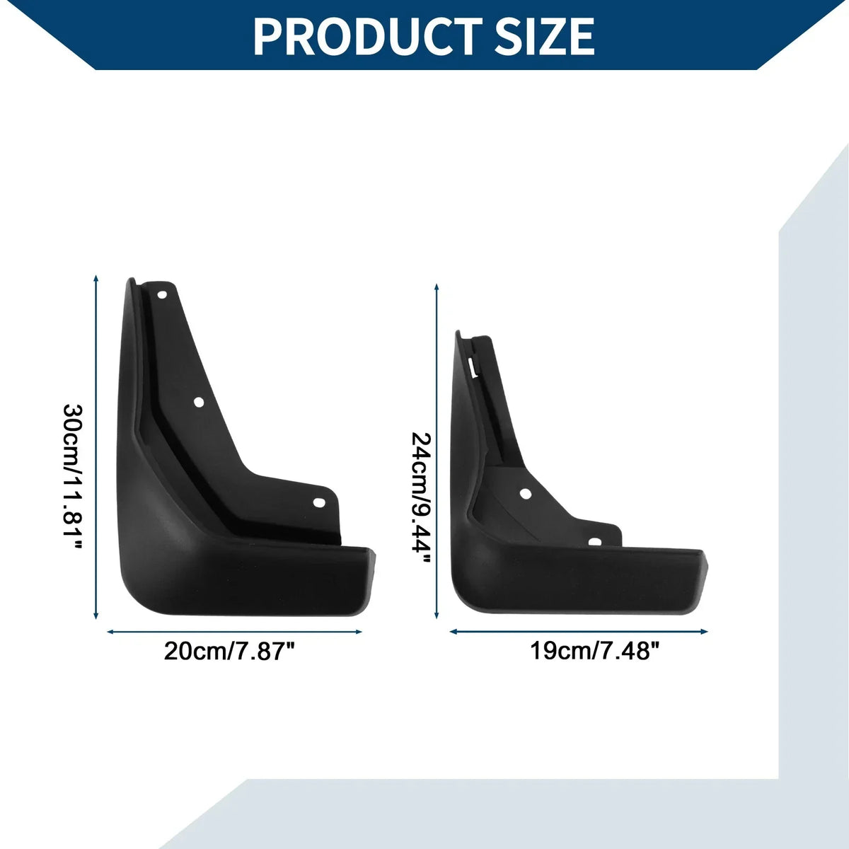 Mud Flaps Splash Guard Set for CLA (2020-2023) by Mercedes-Benz
