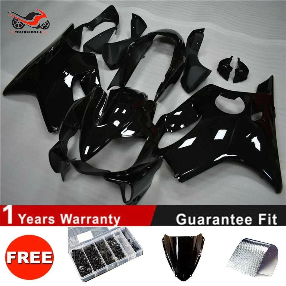 Black Injection Fairing Kit for Honda CBR600 F4I (2004–2007)