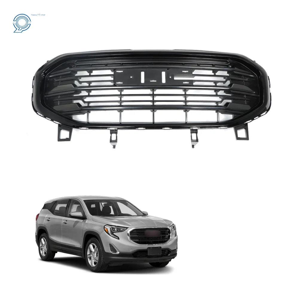 Glossy Black Front Bumper Upper Grille for GMC Terrain (2018–2021)