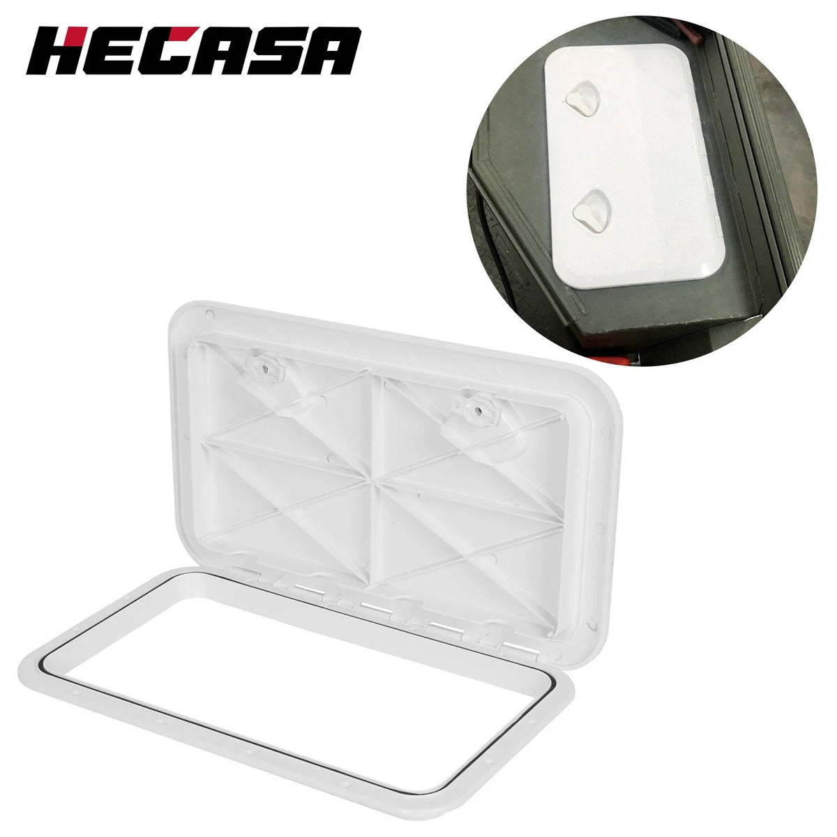 Access Hatch 24" x 14" for Marine Use in Boat Caravan RV (180 Lid Hinge)