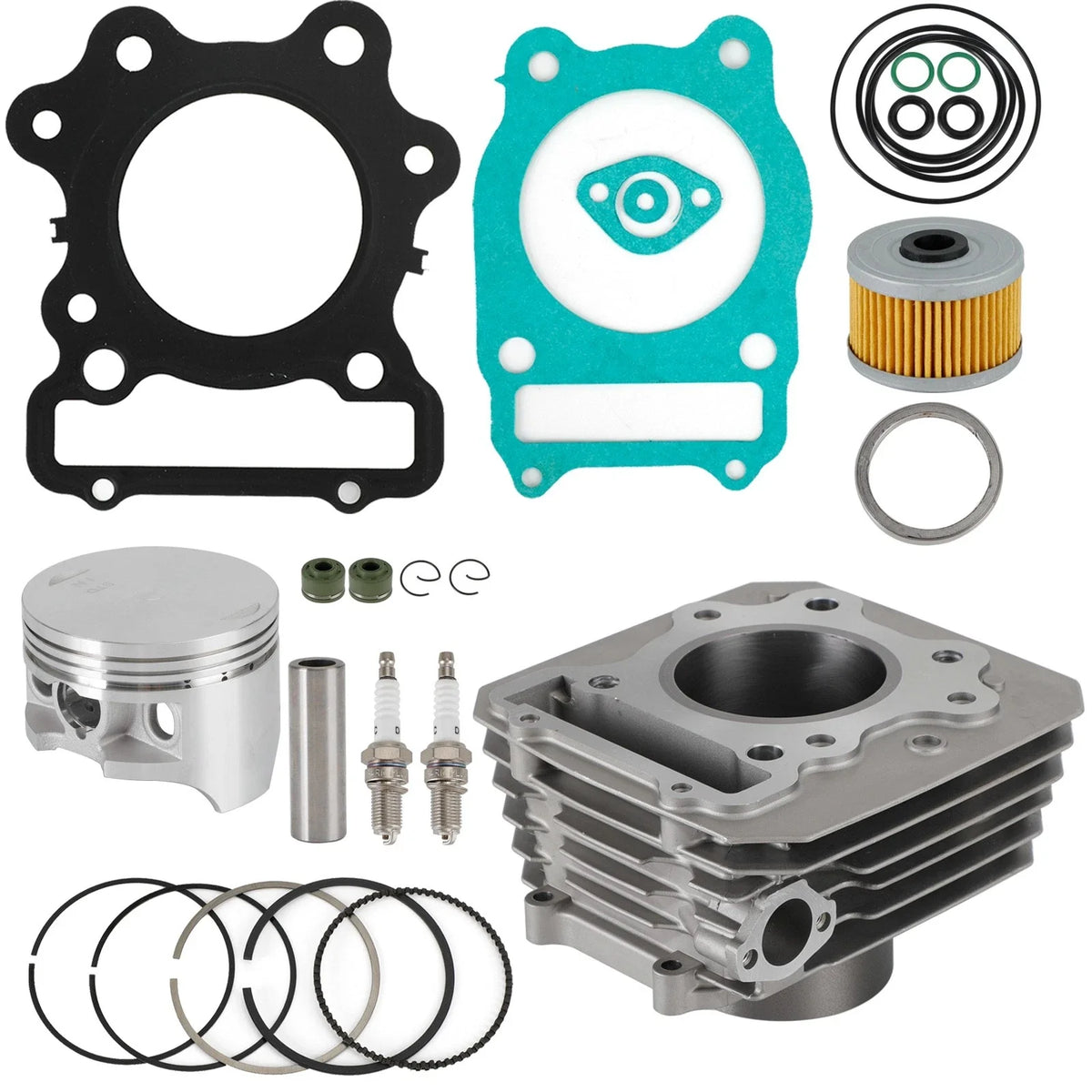 Piston Cylinder Top End Gasket Kit for Honda TRX300 Fourtrax 1988-2000