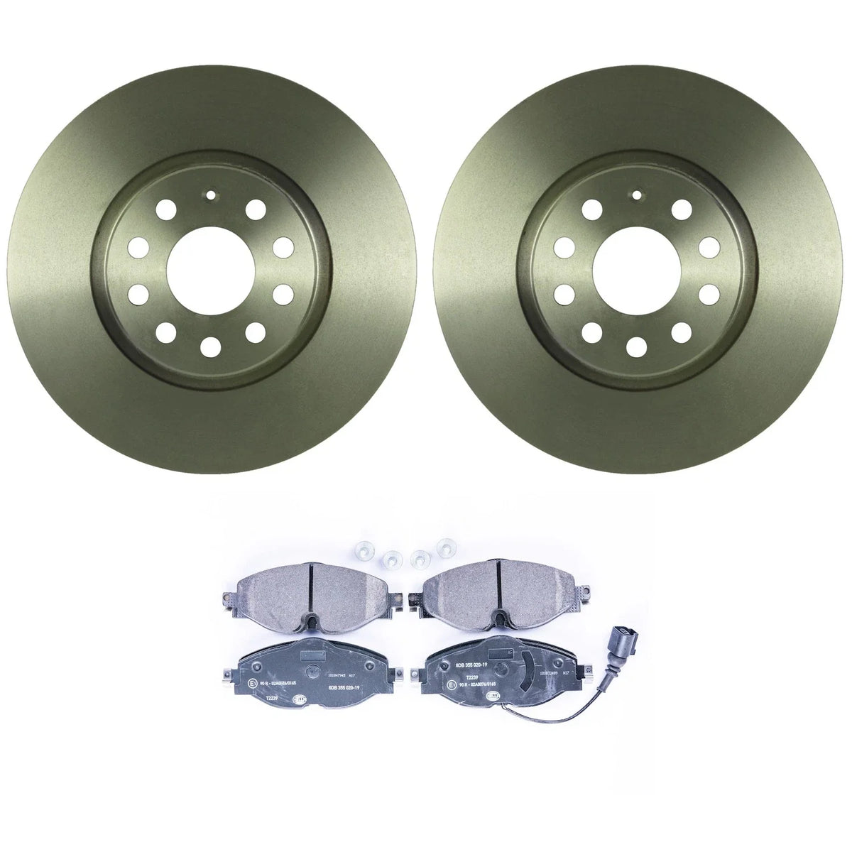 Bosch QuietCast Rotors & Hella Low-Met Brake Pads for Audi A3 TT Quattro (2006–2013)