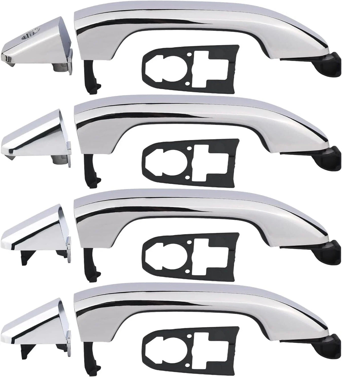 4-Piece Chrome Door Handle Set for 2014-2017 Chevrolet Silverado 1500