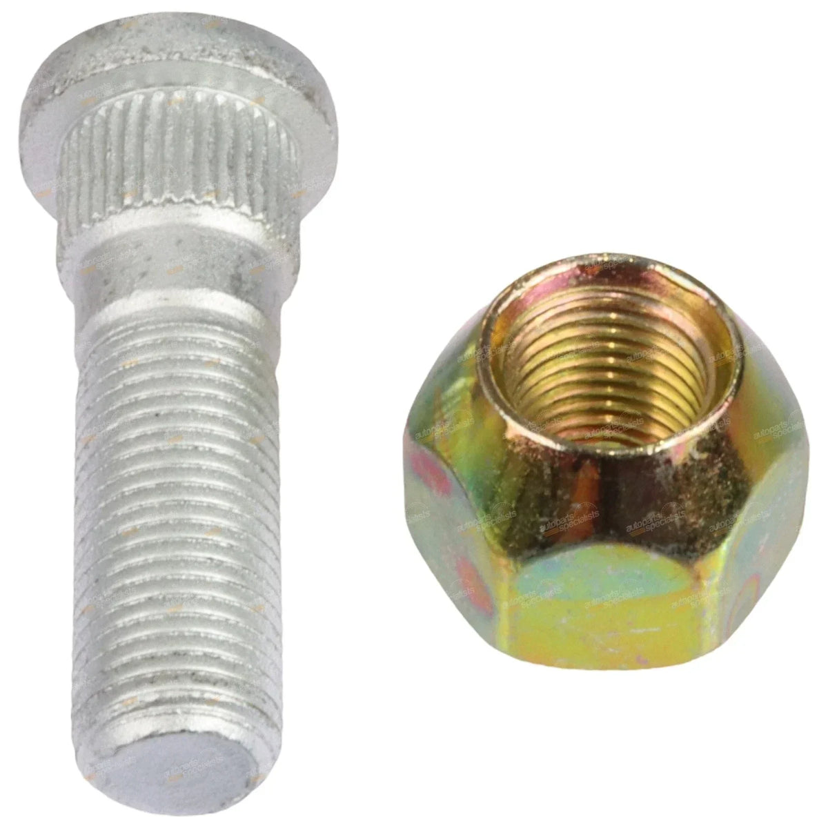 Front Wheel Stud & Nut Pair for Nissan Infiniti V8 (1995-1997) - 2x