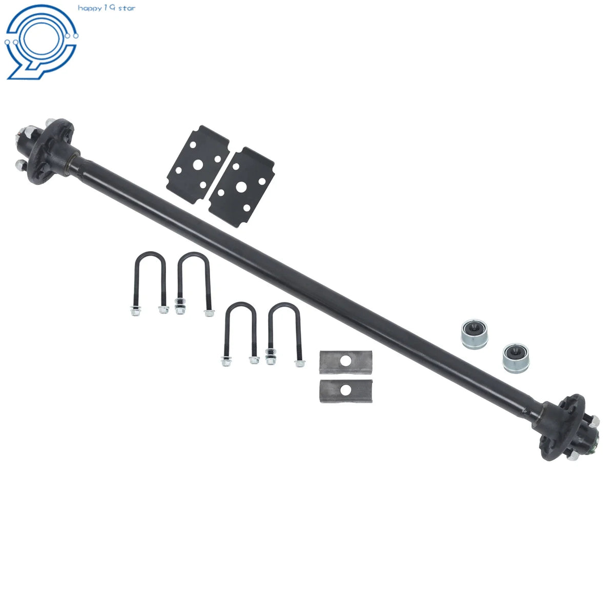 2000lbs Trailer Axle for Light Trailers (4 Lug, 4' Hub Face)