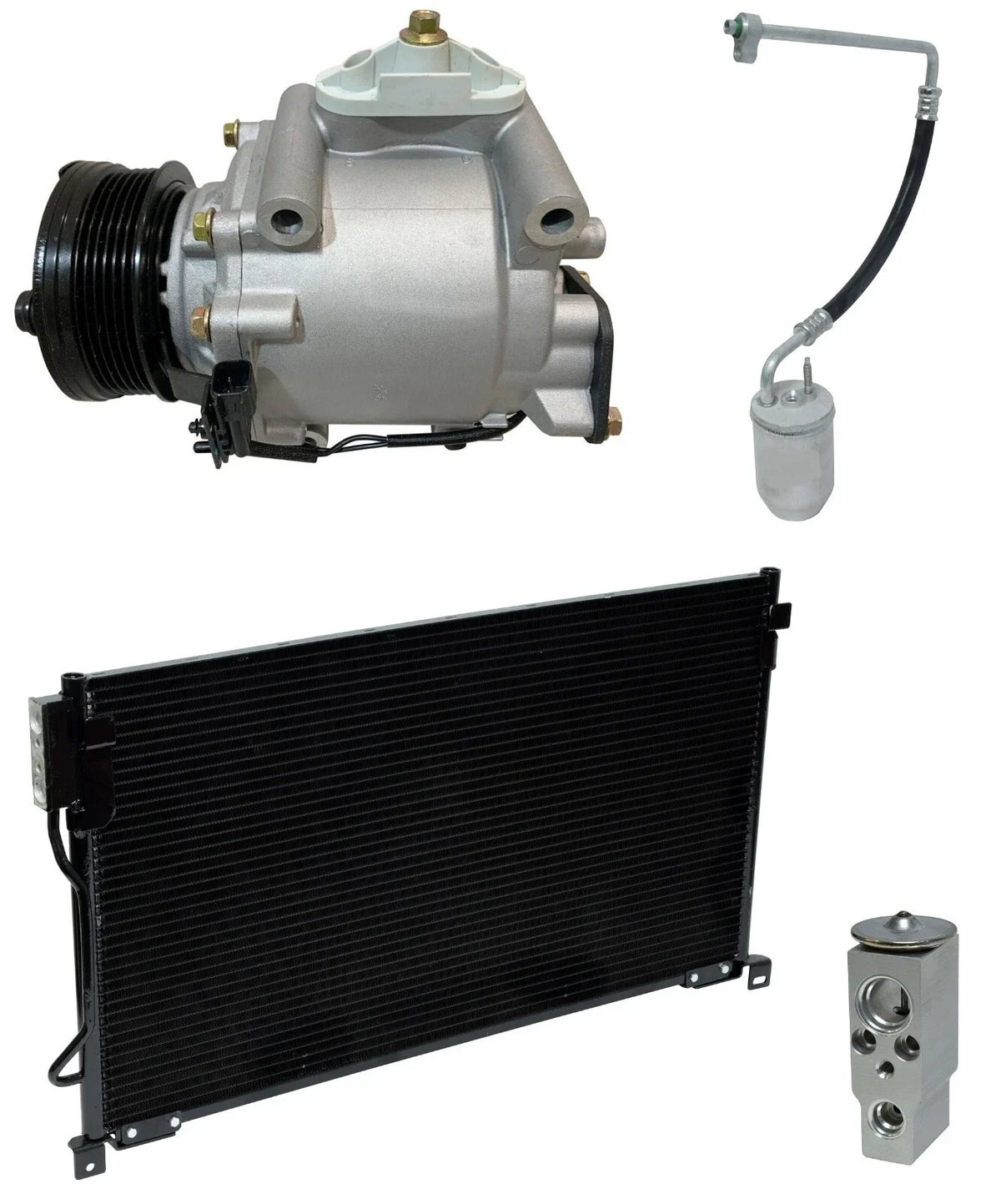 AC Compressor Kit With Condenser for Ford Five Hundred (2006–2007)