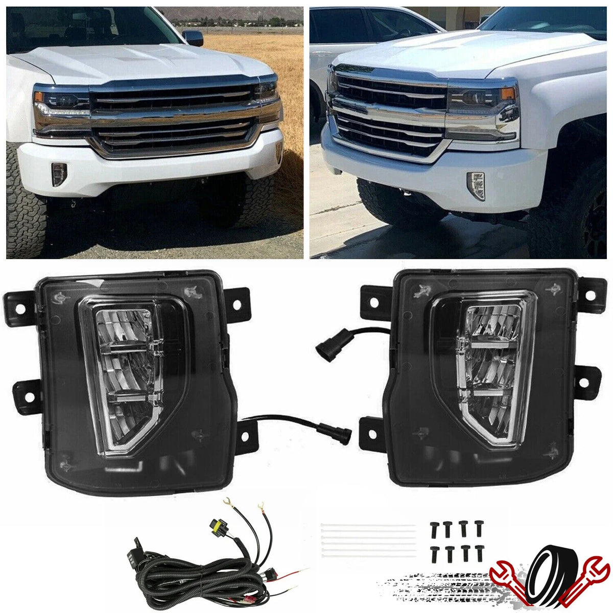 LED Fog Lights for Chevy Silverado 1500 (2016–2018)