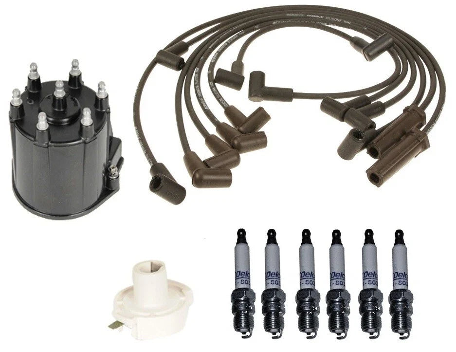 ACDelco Ignition Kit for GMC Sonoma V6 (1991–1997) - Rotor, Cap, Wires, Plugs