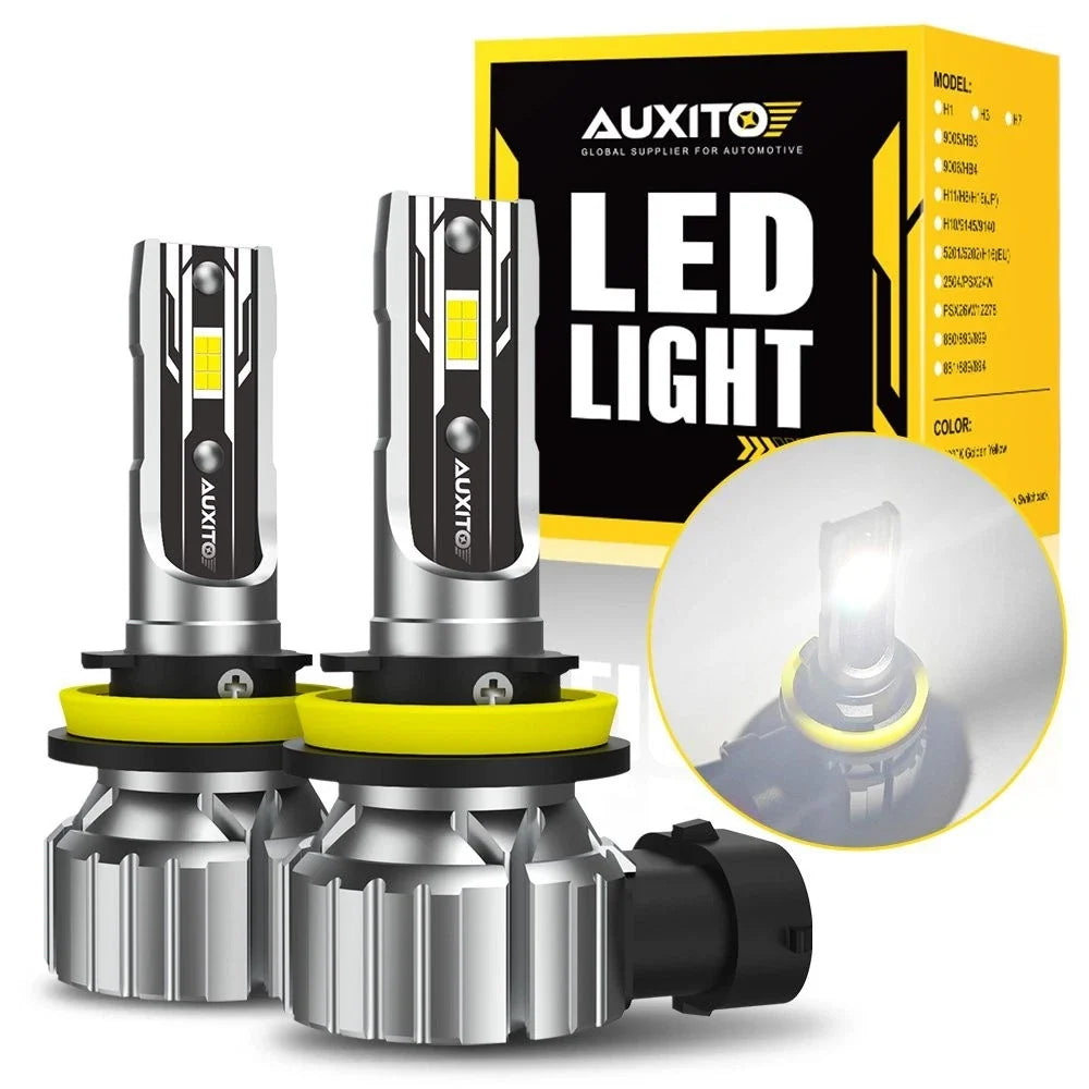 2X H11 LED Headlight Bulb for AUXITO (6500K)