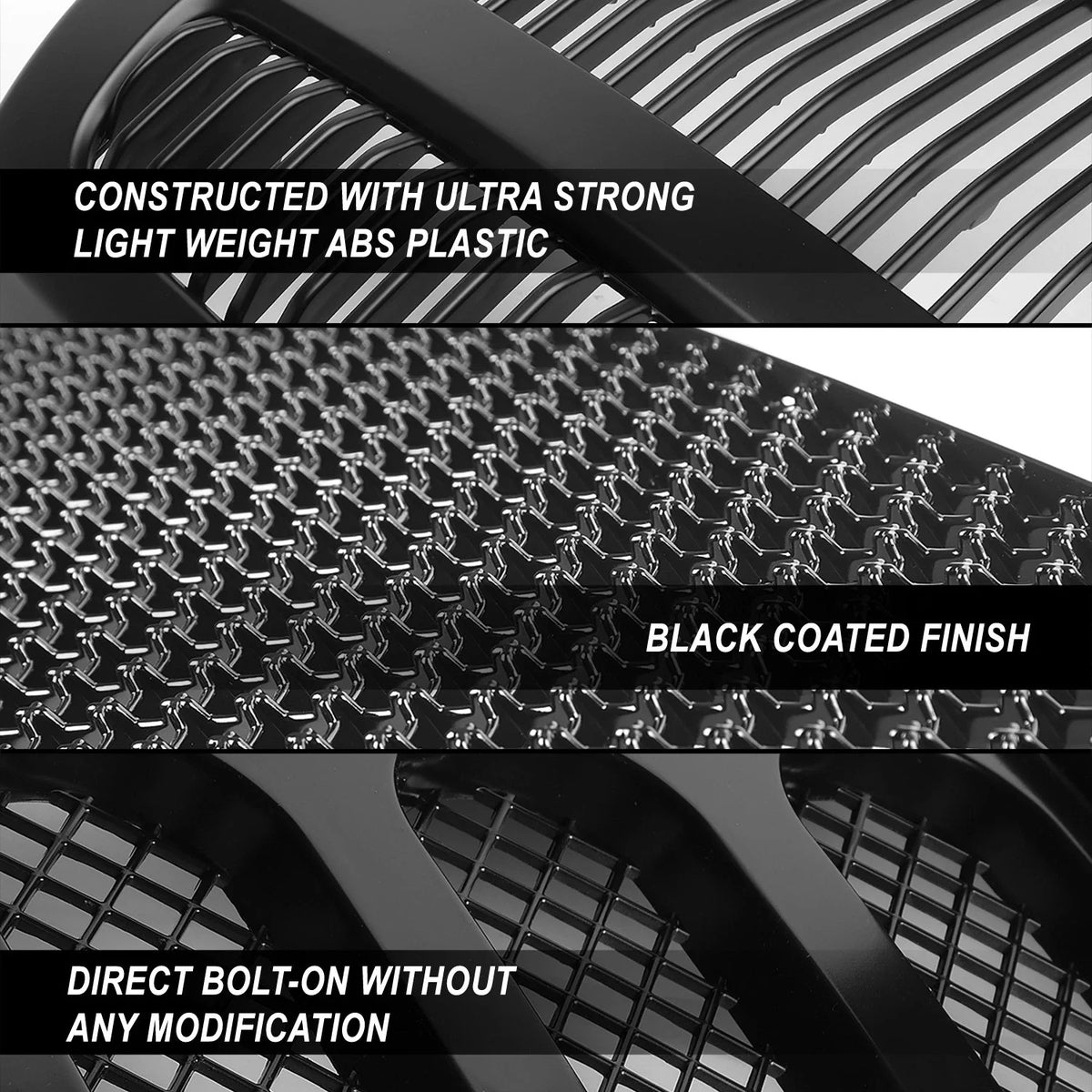 Front bumper grille/frame for Chevy C10 C/K/Tahoe/Blazer (1994–2000)