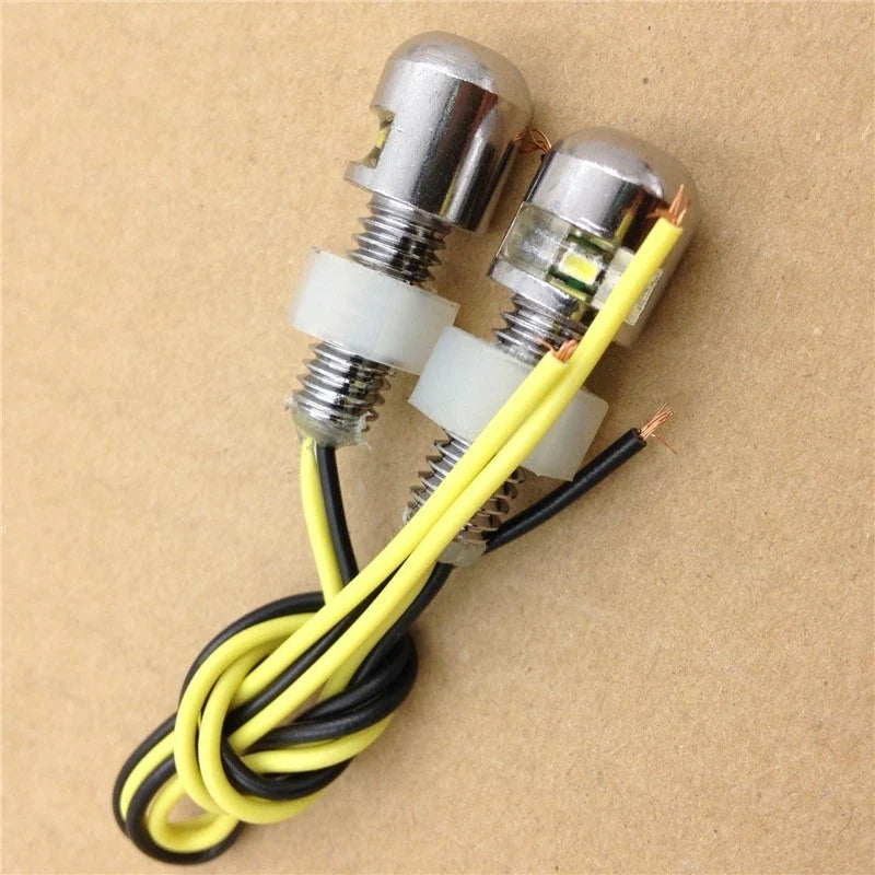 HTTMT LED License Plate Bolt Light for Motorcycles - Universal Fit