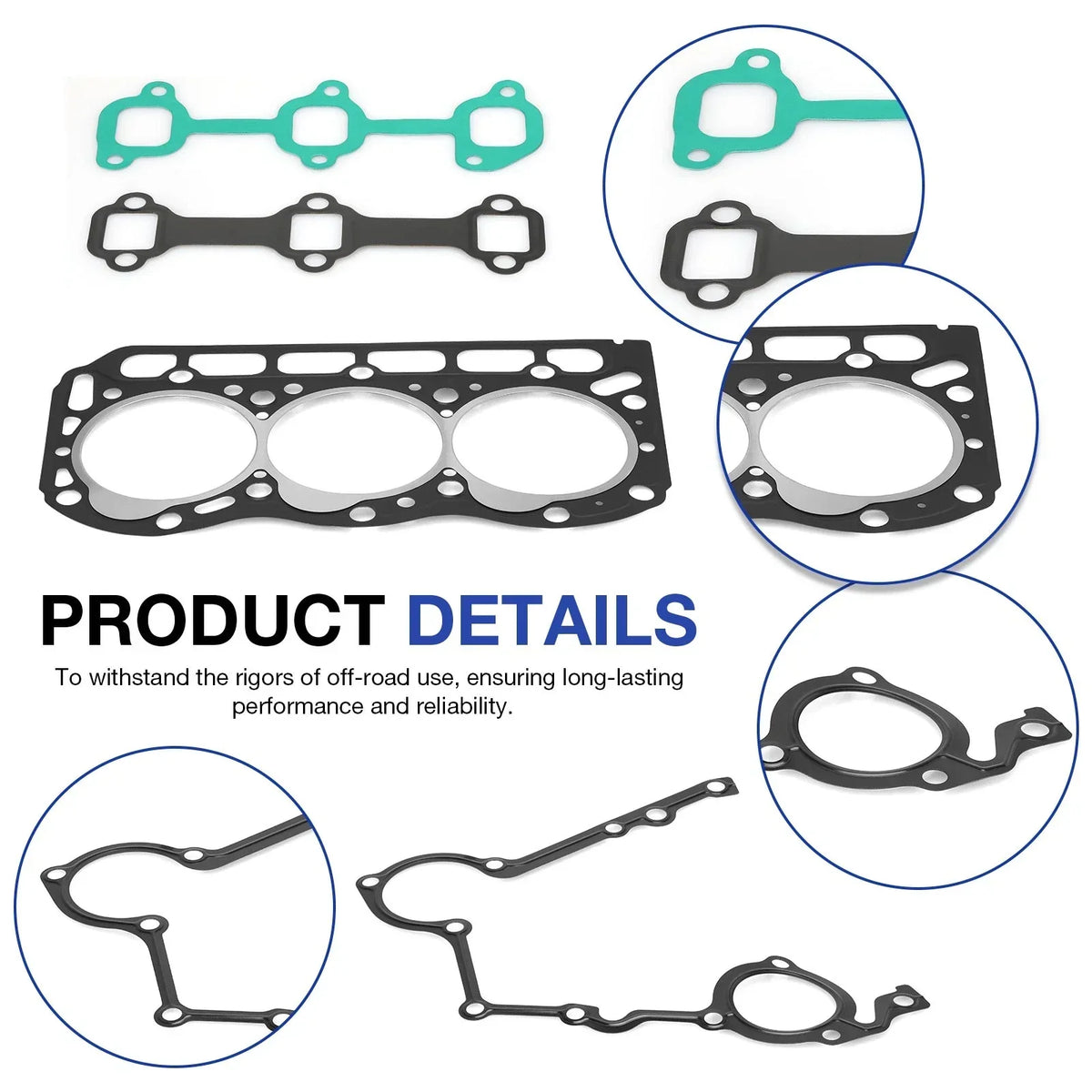 Engine Top End Gasket Kit for Kawasaki Mule 2510 2000-2002