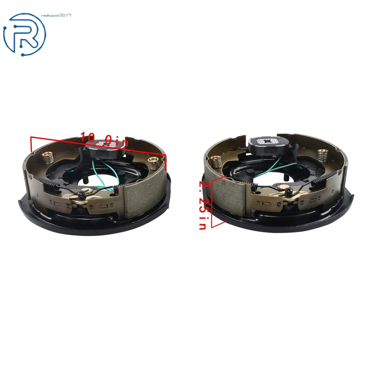 Trailer Drum Kit 5 on 4.5" BC w/ 10"x2-1/4" Electric Brakes for 3500 lbs Axle (LH+RH)