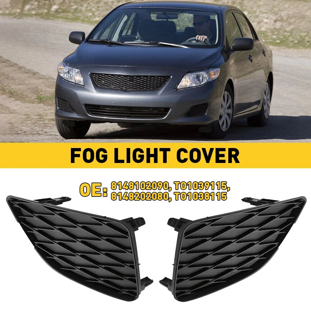 Fog Light Covers (Set of 2) for 2009-2010 Toyota Corolla