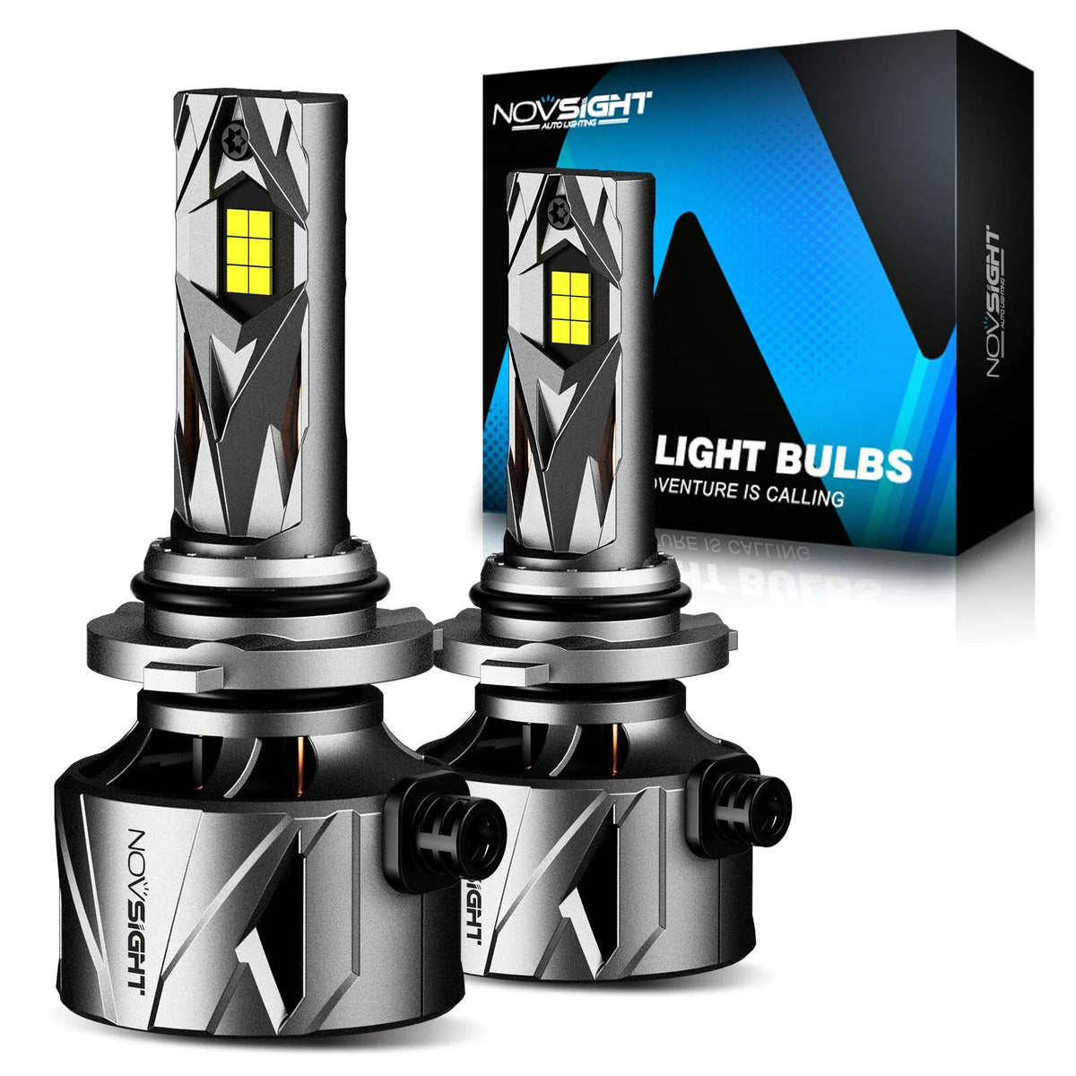 NOVSIGHT 9006 LED Headlight Bulb Kit (2X) - 240W, 60000LM, 6500K