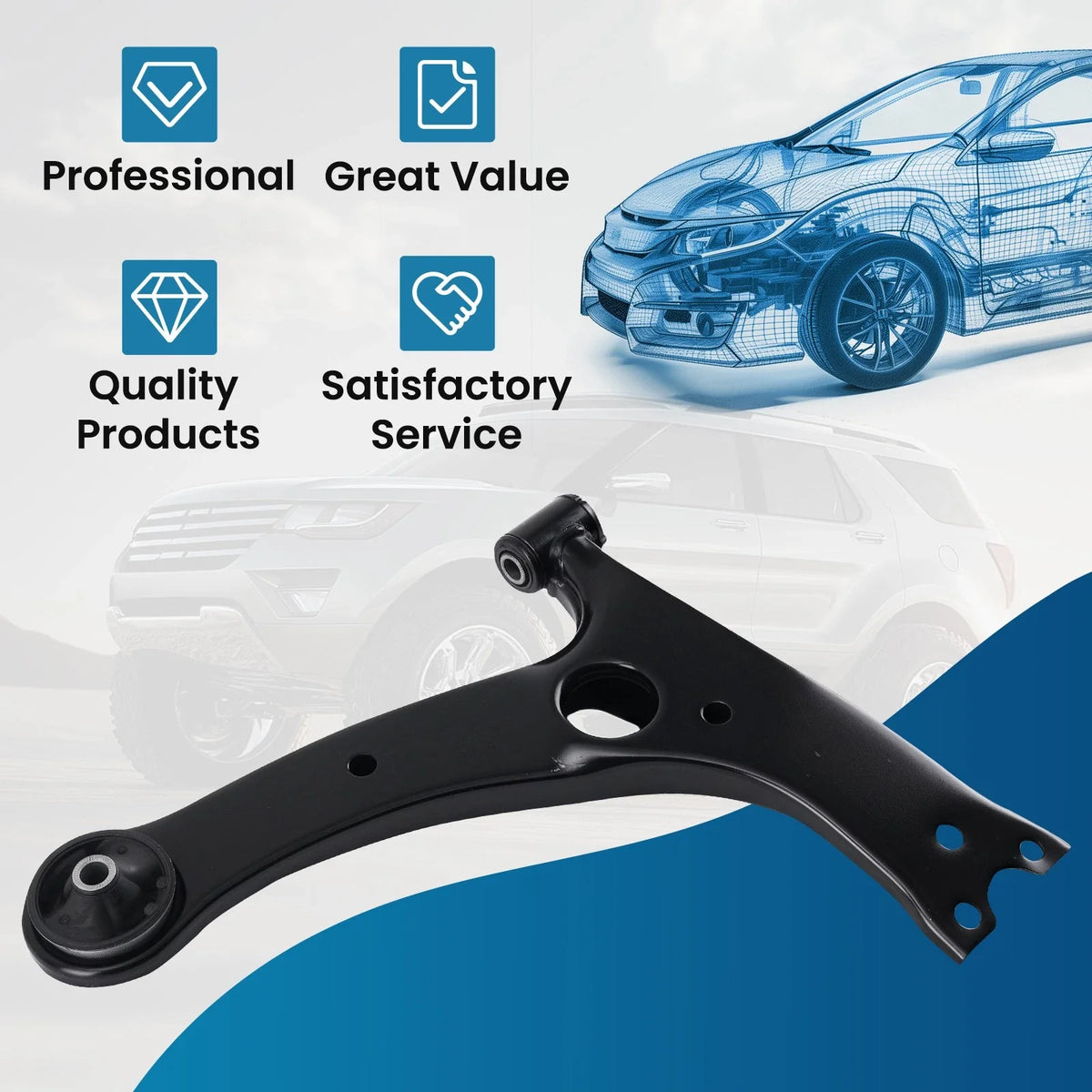 Lower Right Control Arm for Toyota Corolla Celica Matrix Vibe 2000-2013