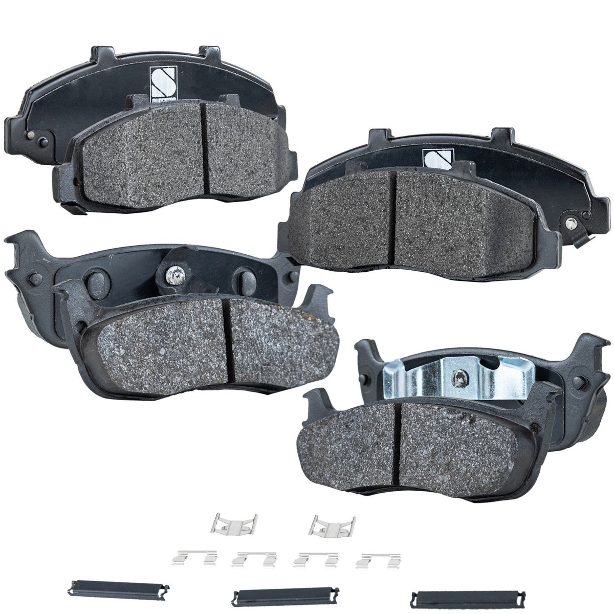 Complete Set of 4 Brake Pads - Semi-Metallic for Ford F-150 4WD