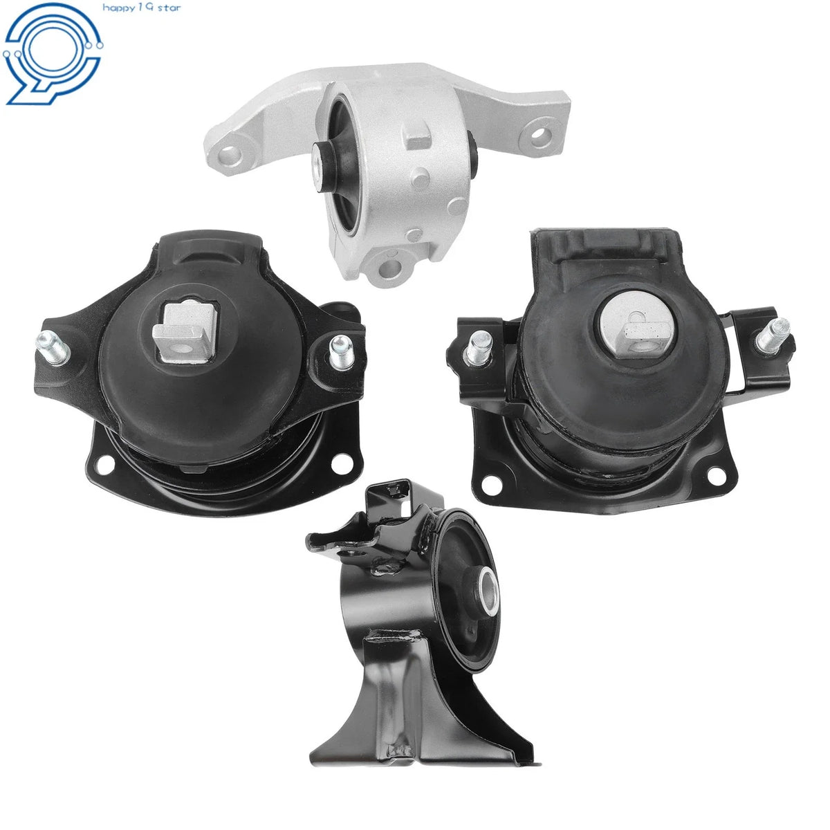 Set of 4 Engine and Transmission Mounts for Acura MDX (2007–2009)