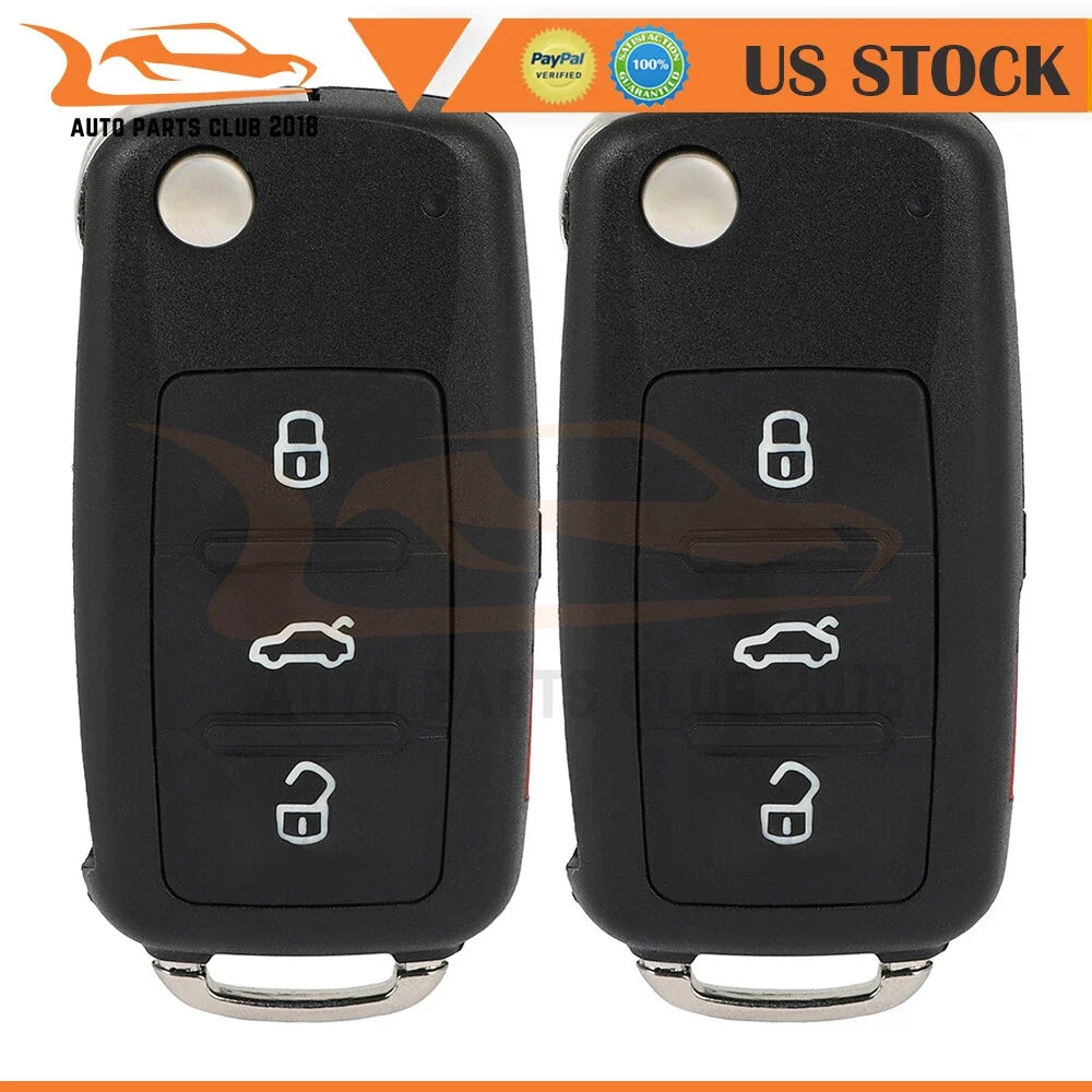 2X Keyless Entry Remote Fob for Volkswagen Tiguan Passat (2011–2016)