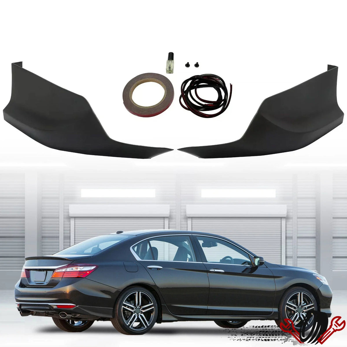 HFP Style Rear Bumper Lip Splitter Kit for Accord 4dr Sedan (2016–2017)