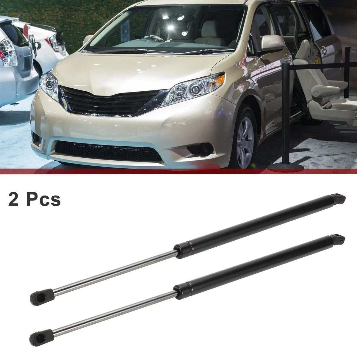 2 Pcs Rear Hatch Lift Supports Gas Struts for Toyota Sienna (2011–2017)