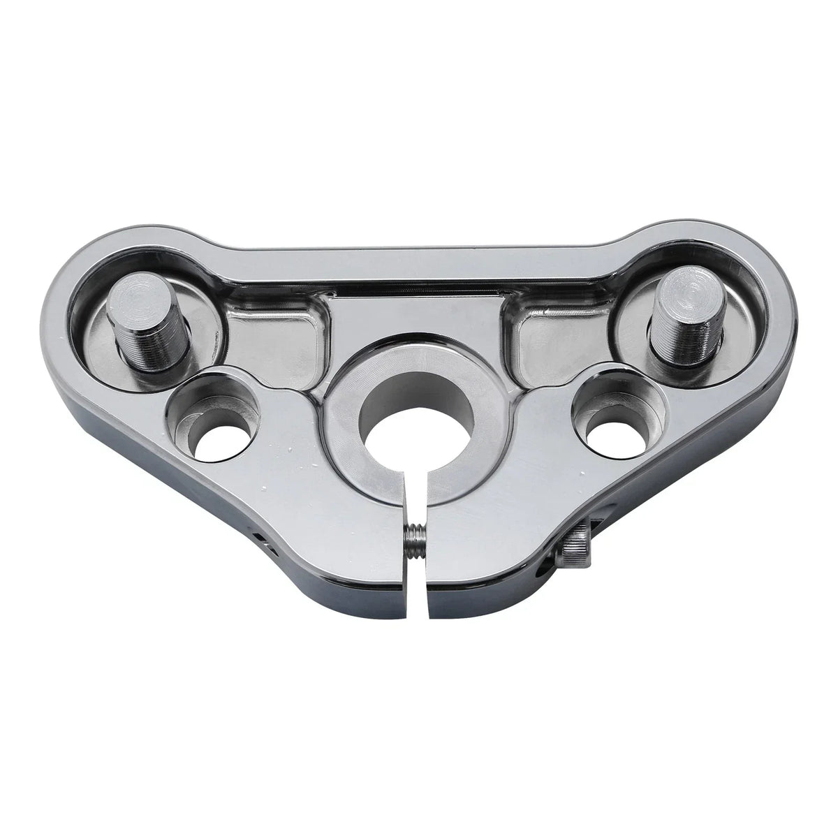 Chrome Triple Tree Top Clamp for 2008-2011 Harley Cross Bones FLSTSB