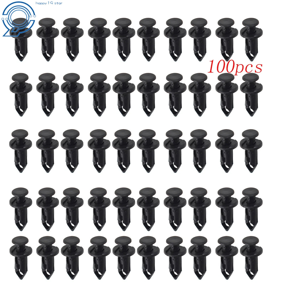 100 Push Pin Retainers for Honda ATV (8mm Size)