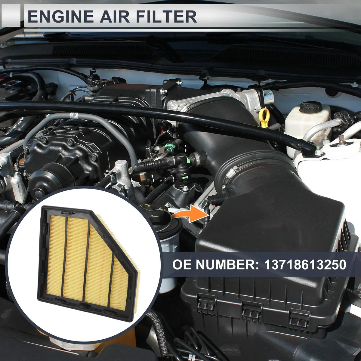 Engine Air Filter for 530i 2.0L Base (2018-2020) BMW