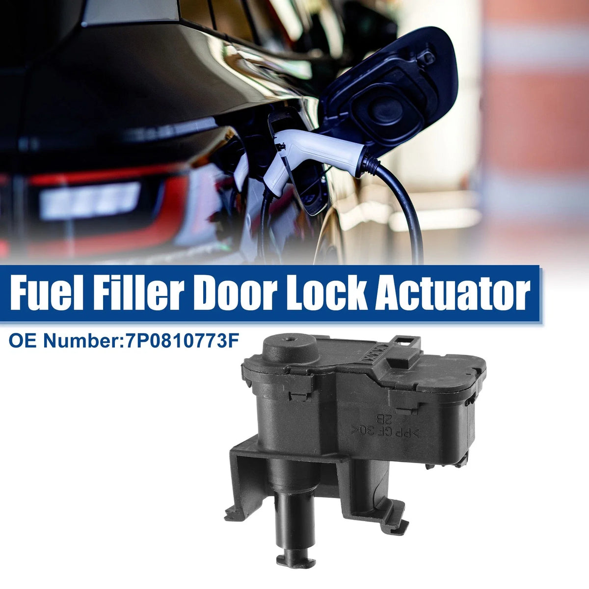 Fuel Tank Cap Door Lock Actuator for Volkswagen Touareg (2011–2017) 7P0810773F