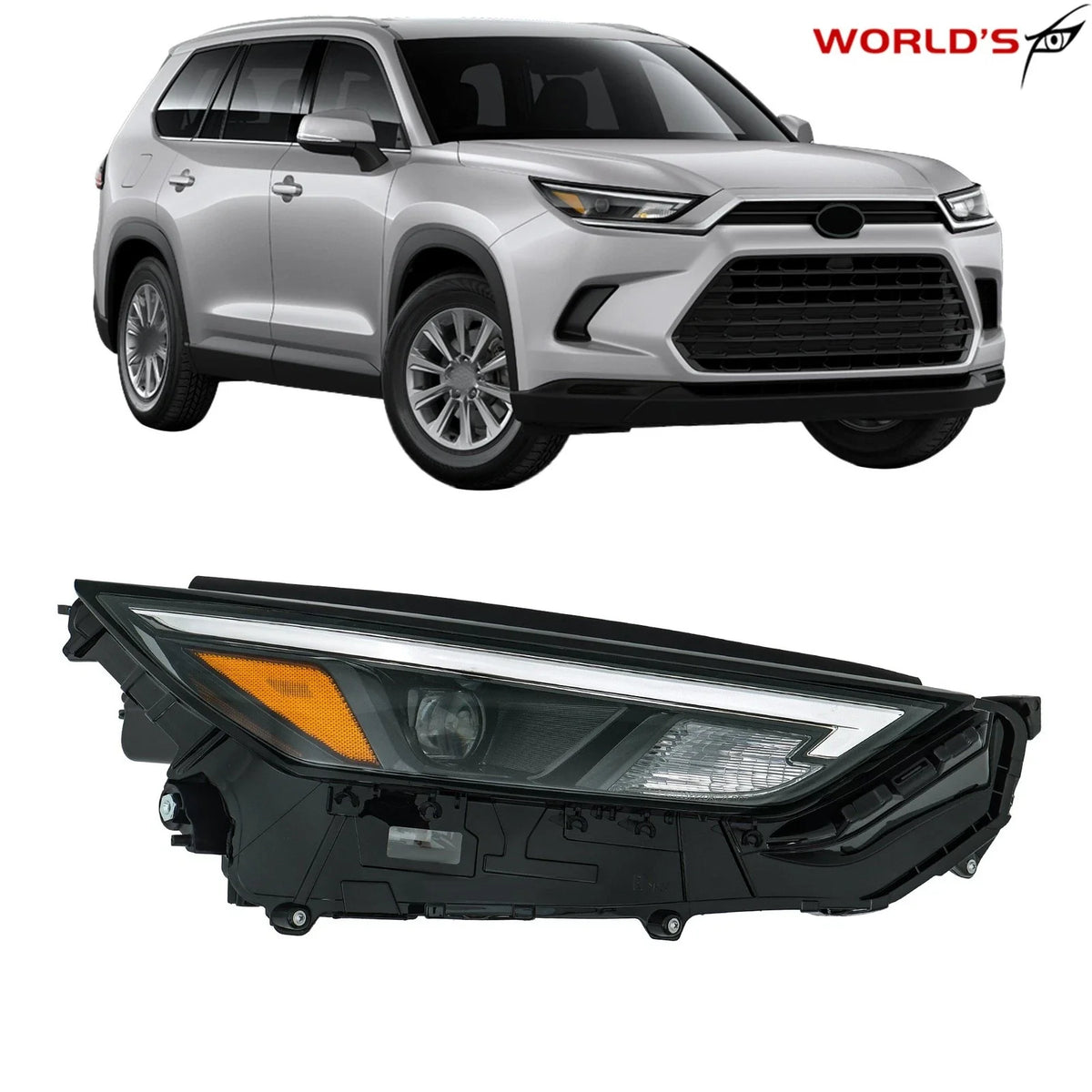 LED Headlight Assembly for Toyota Grand Highlander XLE (2024)