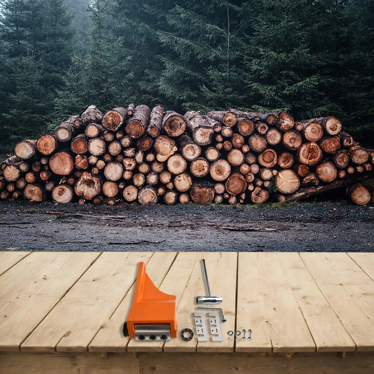 Chainsaw Debarker for Wood Peeling and Grooving