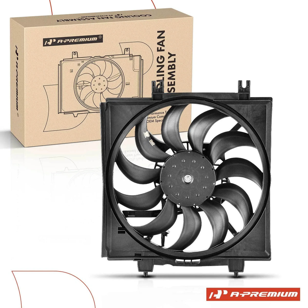 Cooling Fan Assembly with Shroud for Subaru Forester WRX (2014–2018)