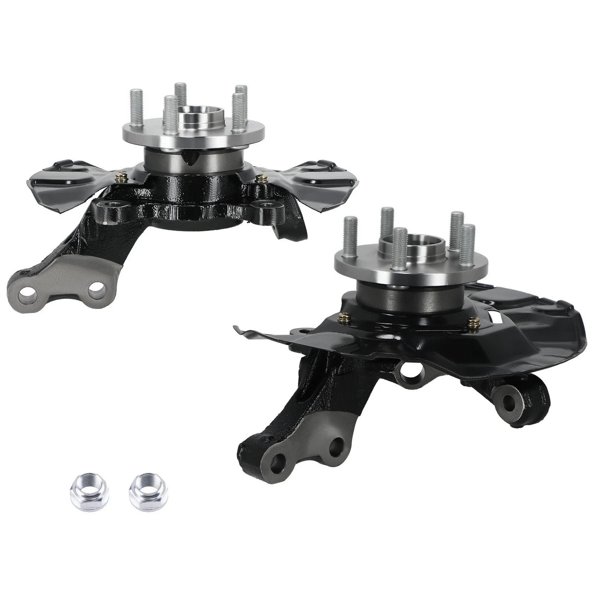 2pc Front Steering Knuckle and Wheel Hub Bearing Assembly for Toyota Corolla (2003–2008)