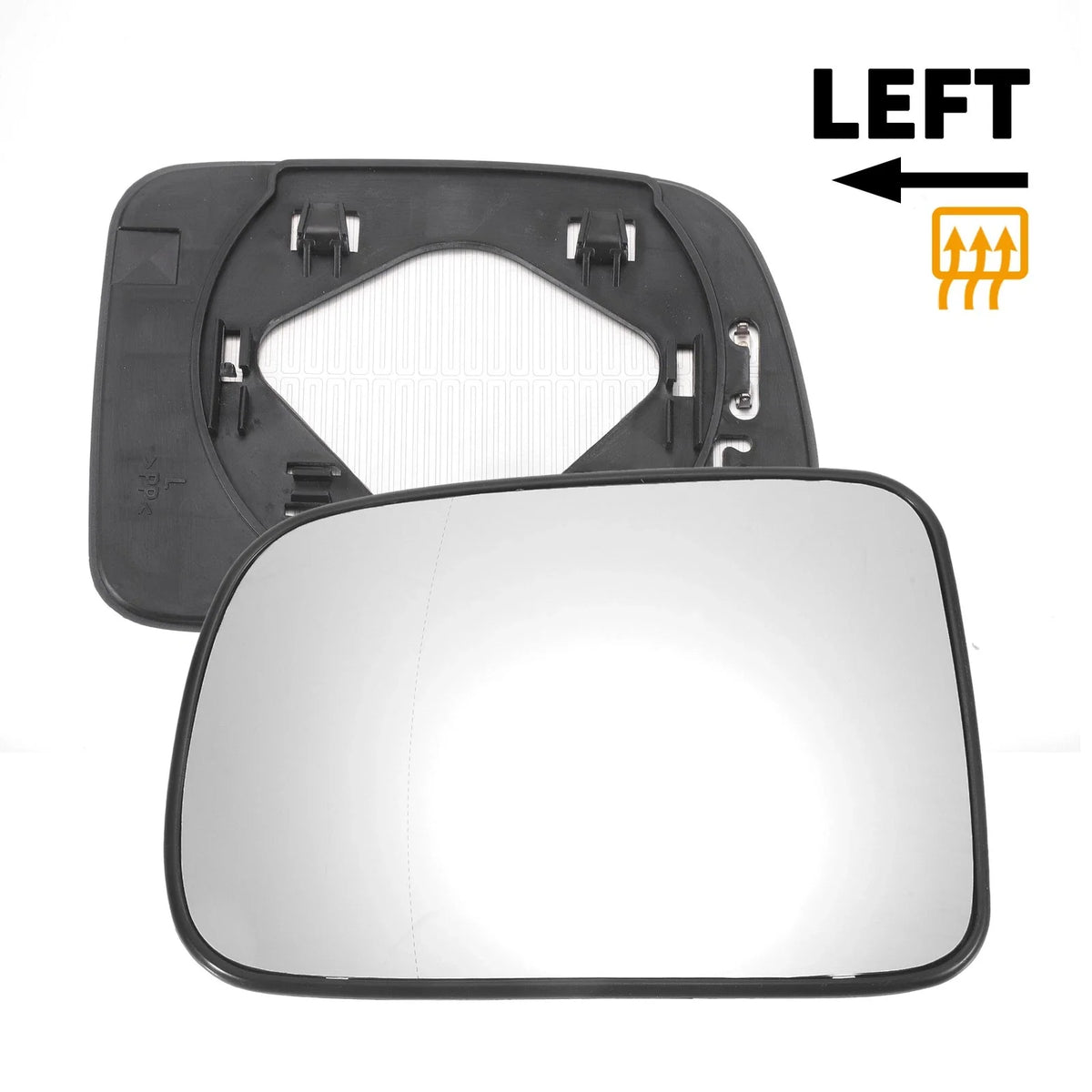 Left Side Heated White Mirror Glass for Honda HR-V CR-V (1996–2006)