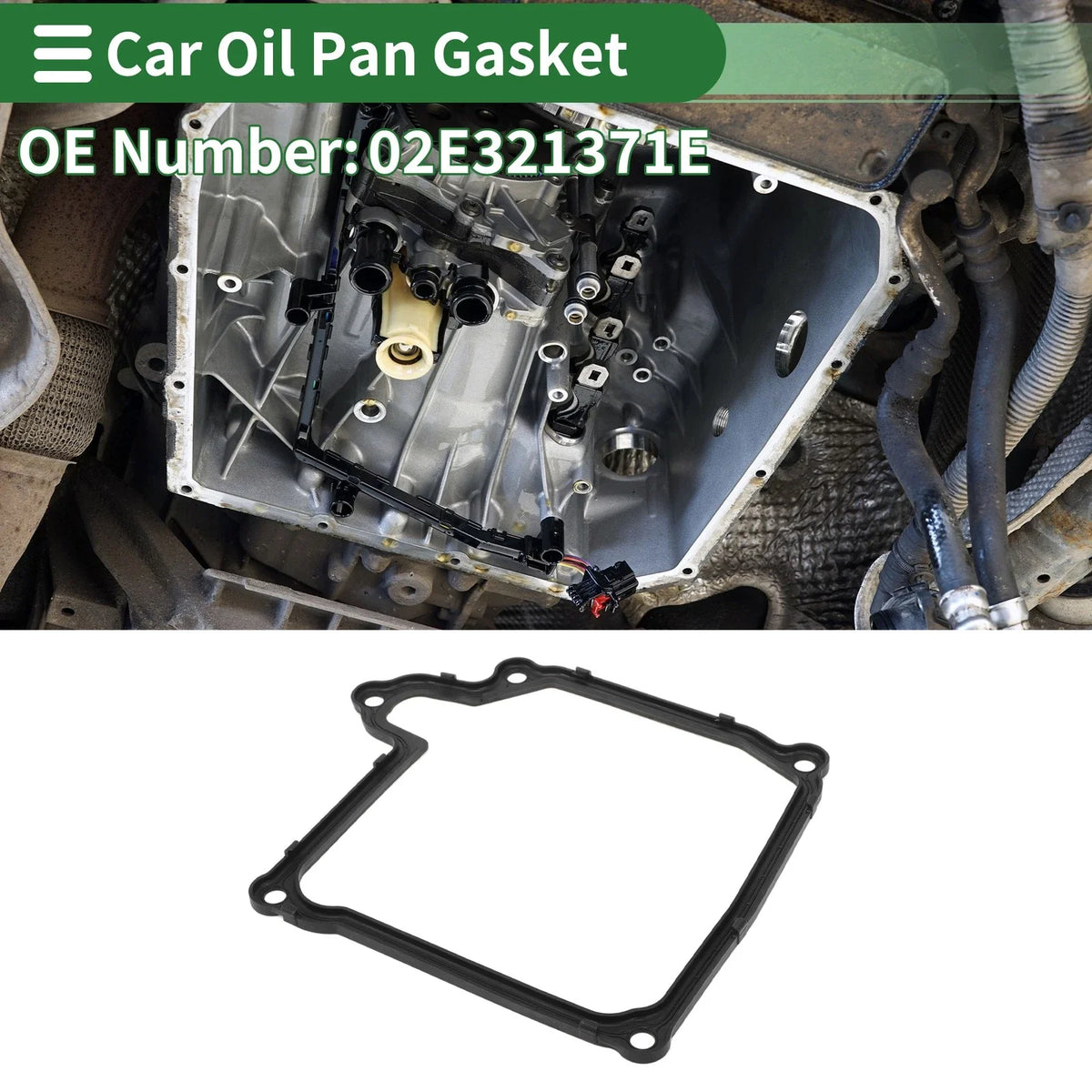 Oil Pan Gasket for Audi A3 S3 (2006–2018) No.02E321371E 1Pc