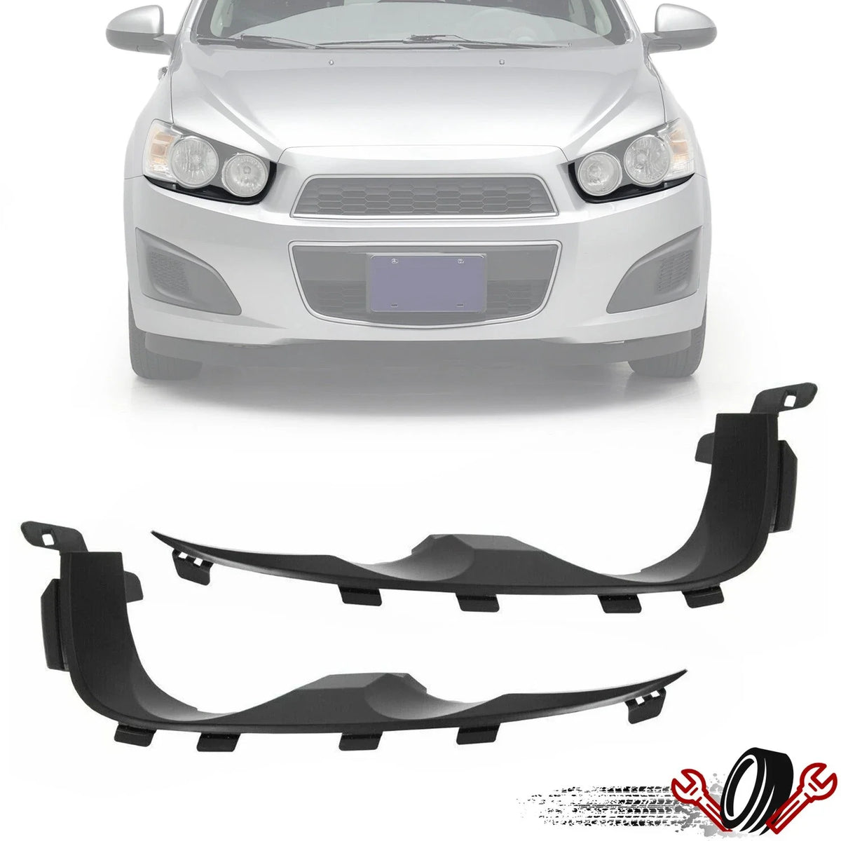 Set of 2 Headlight Mounting Brackets for Chevy Sonic (2012–2016)