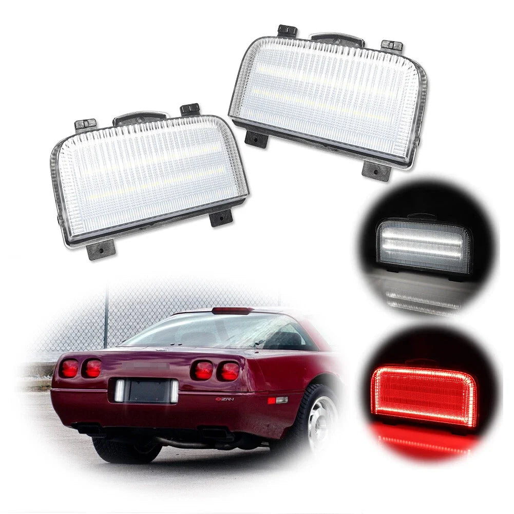 Clear Tailgate Reverse Backup Lights for Corvette C4 (1991–1996)