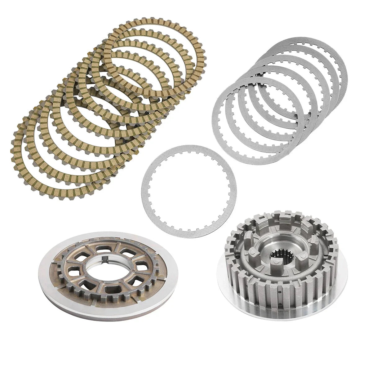 Friction Steel Clutch Pressure Plates Hub for Harley Sportster XL (2004-2022)