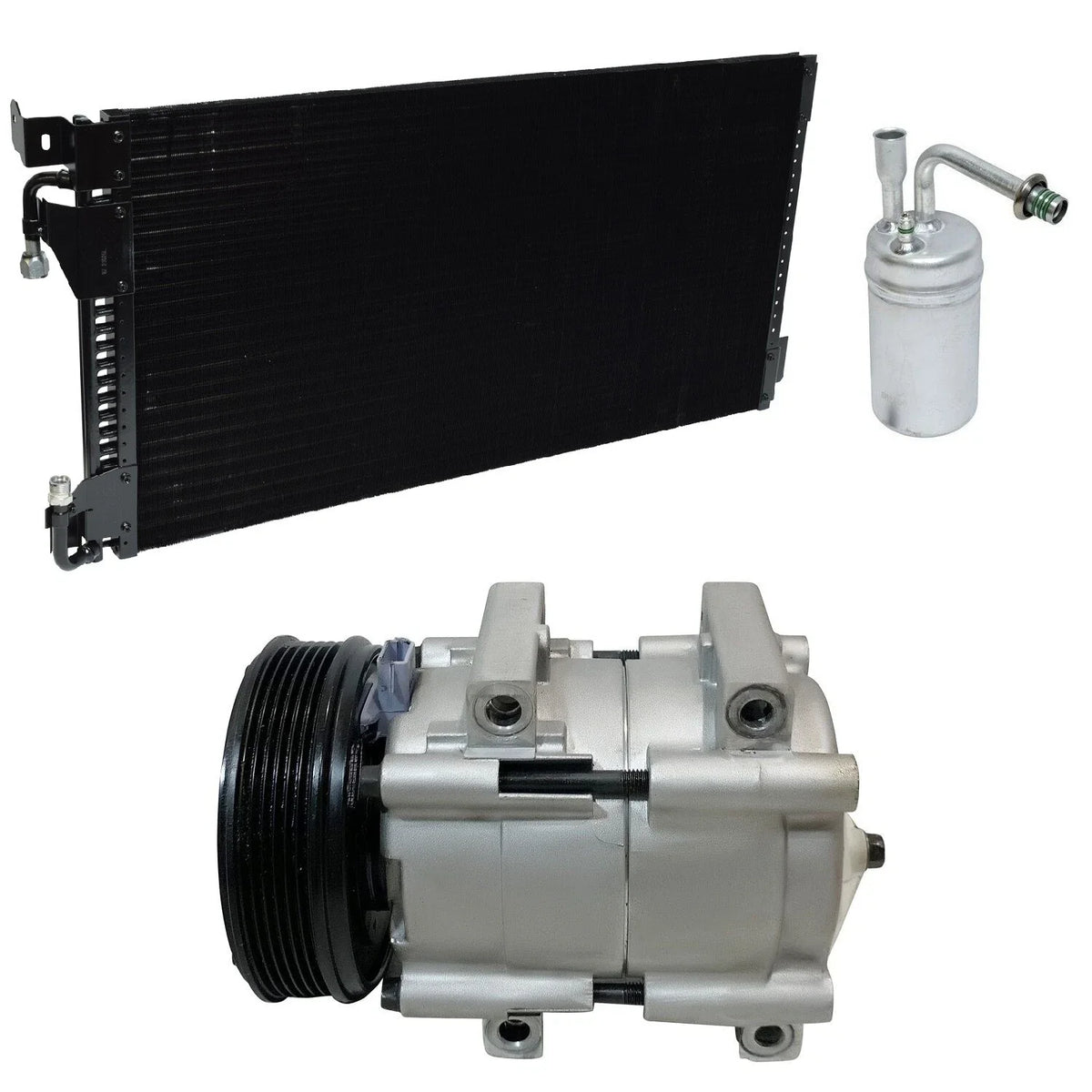 AC Compressor Kit with Condenser for Lincoln Continental 4.6L (1998–2000)
