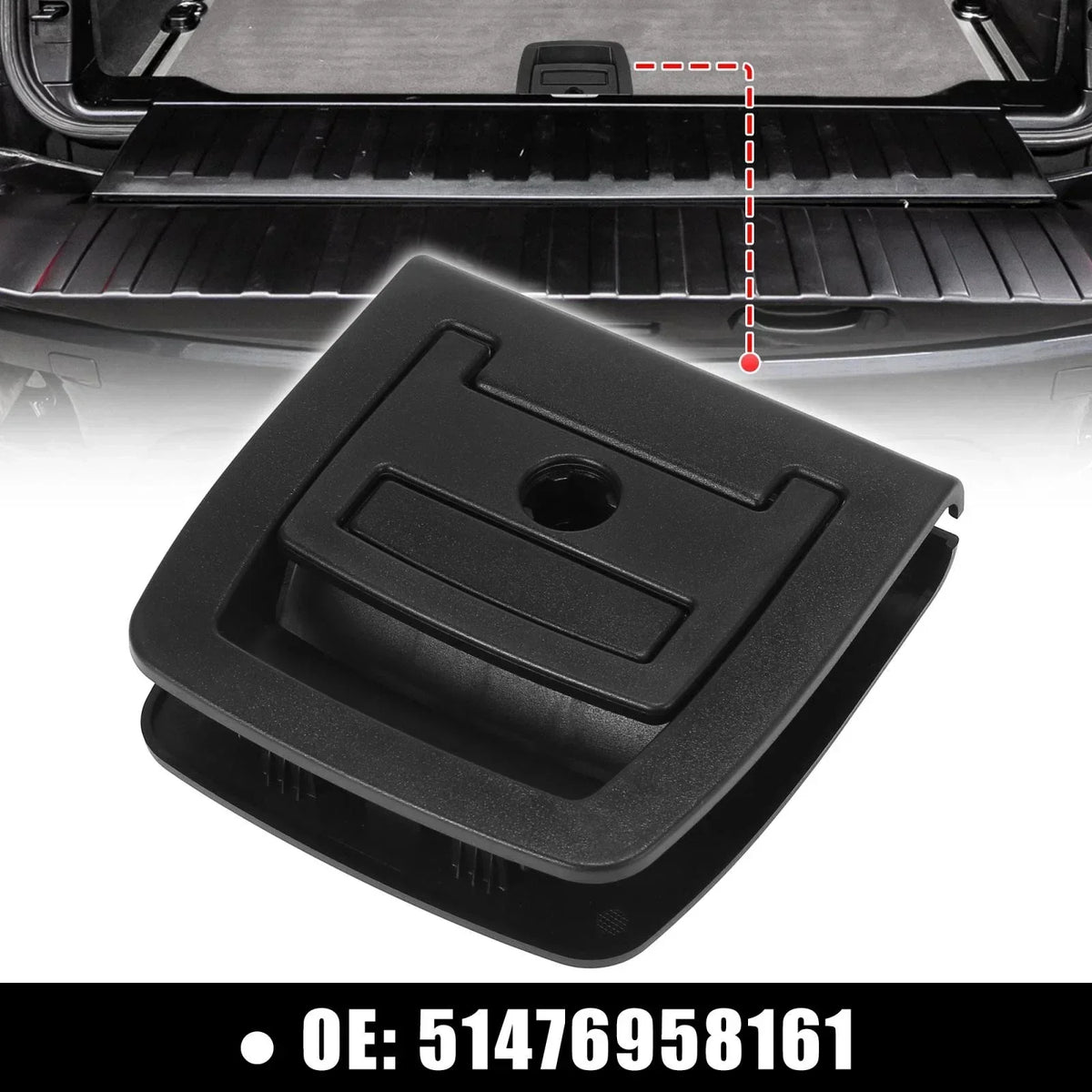 Rear Trunk Mat for BMW X5 X6 (2006-2013) with Handle Hole