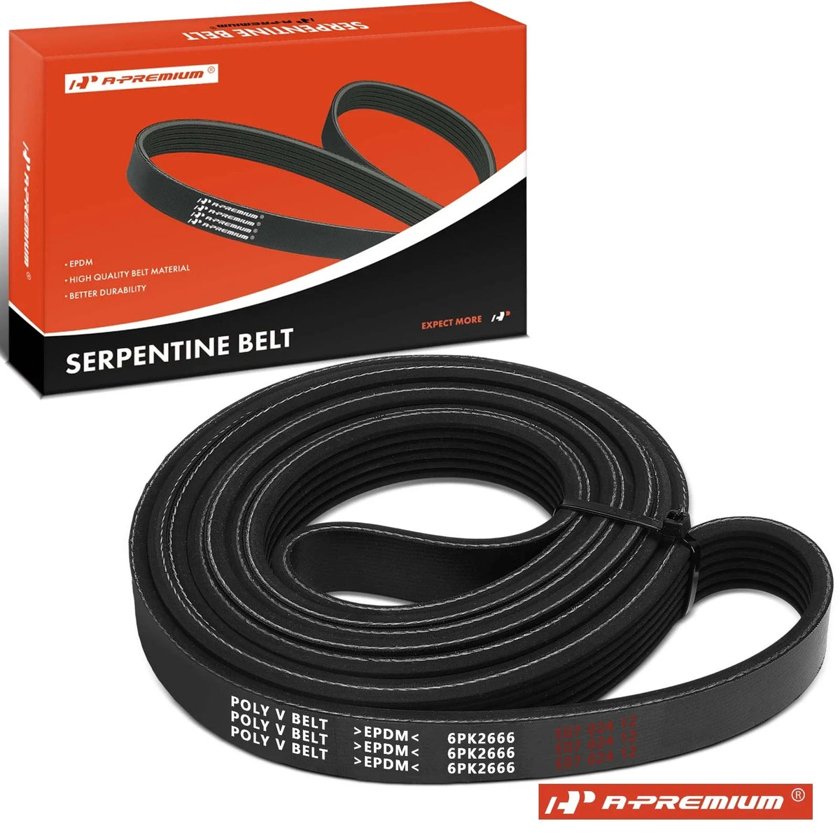 EPDM Serpentine Belt for Ford Thunderbird Lincoln LS (2002)