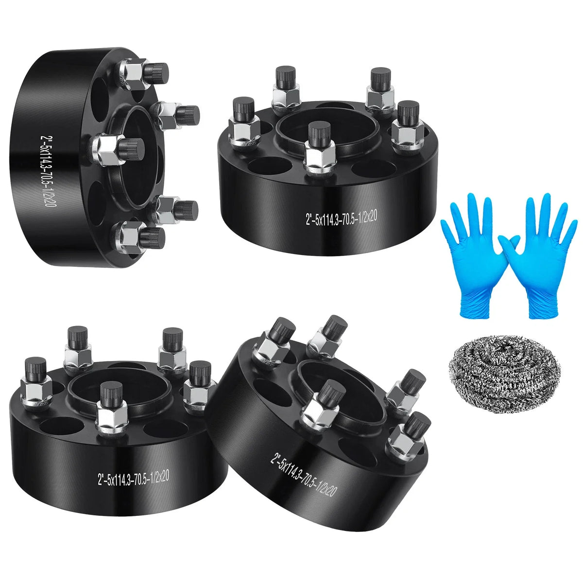 4-Pack Hubcentric Wheel Spacers 5x4.5 5x114.3 for Ford Thunderbird 1963