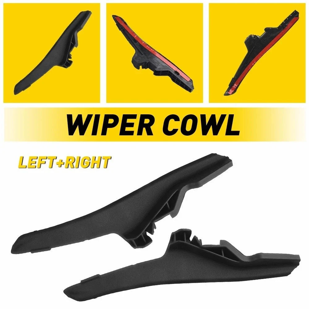 Wiper Cowl Cover Trim Set - 2 Pieces for Corolla LE (2014-2019)