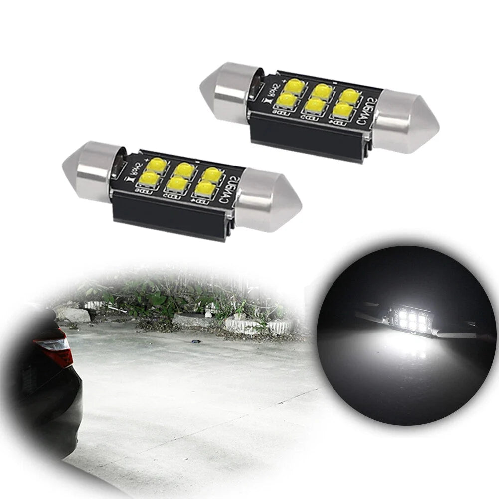 Set of 2 LED License Plate Lights for Benz BMW Ford