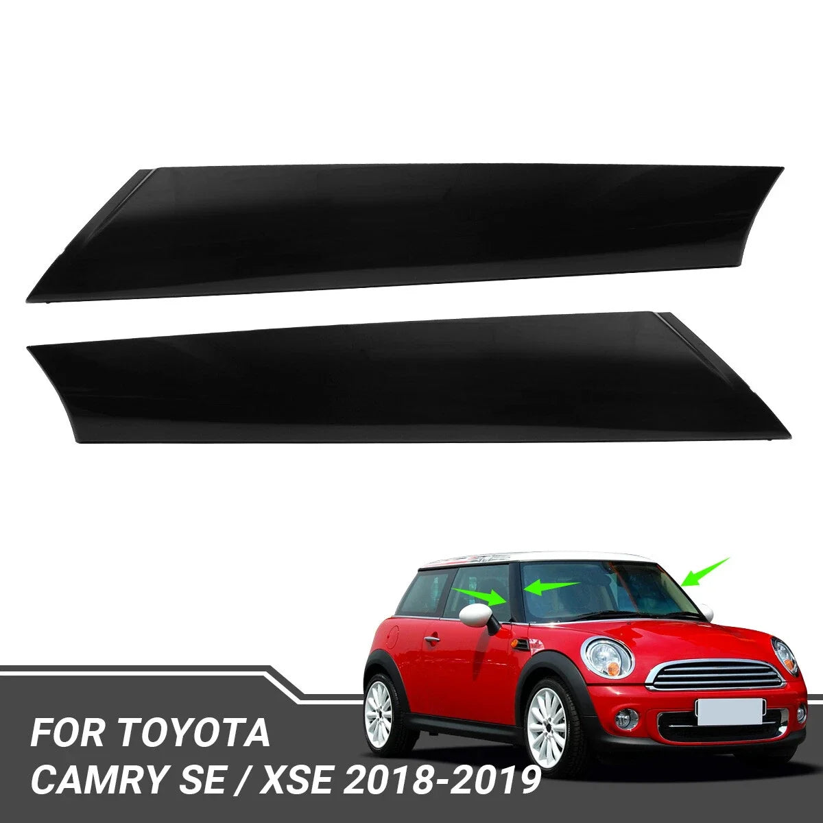 2X Windshield Post Trim for Mini Cooper (2007–2015)