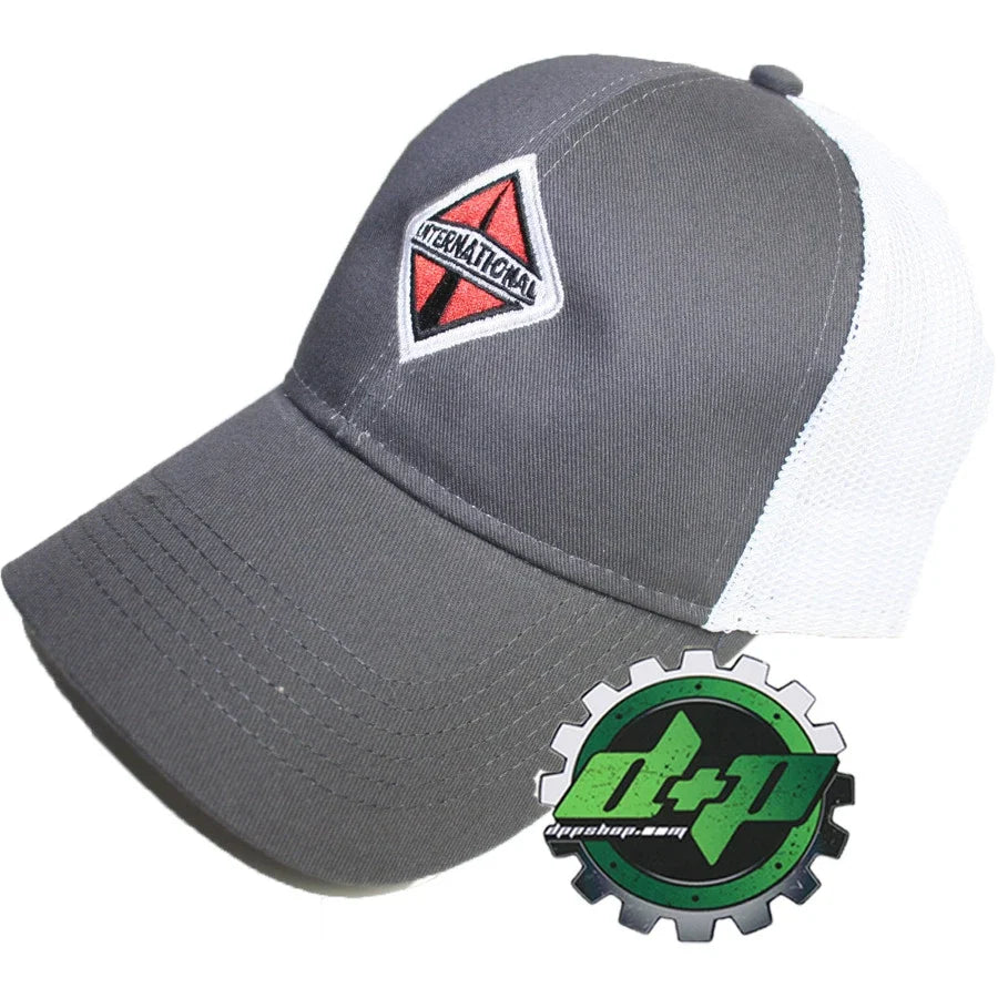 Mesh Back Hat in Charcoal & White for Diesel Trucks (International)