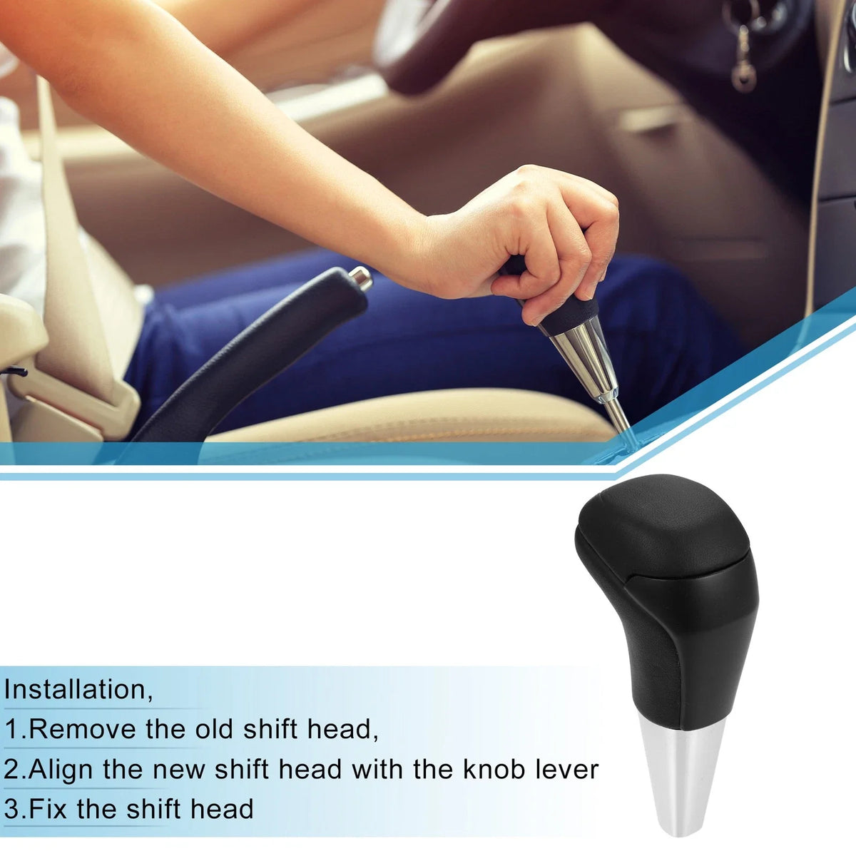 Automatic Gear Shift Knob for Toyota 4Runner (2003–2021) Black Wood Pattern 718844785488